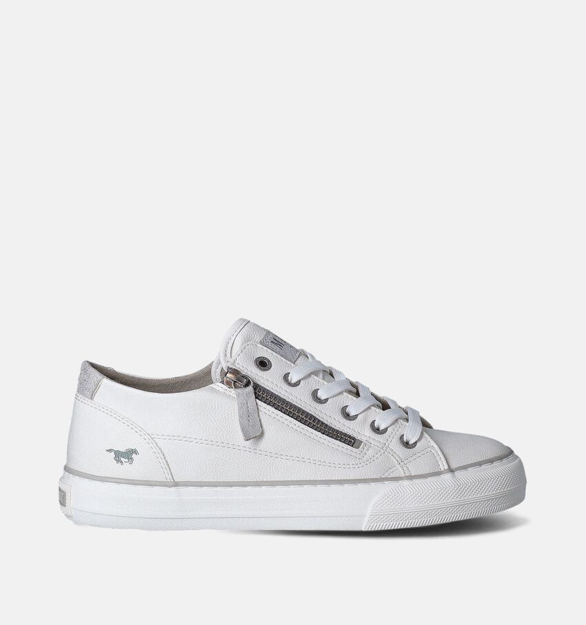 Mustang Witte Veterschoenen