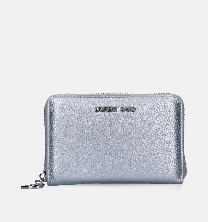 Laurent David Nos 001 Zilveren Ritsportemonnee