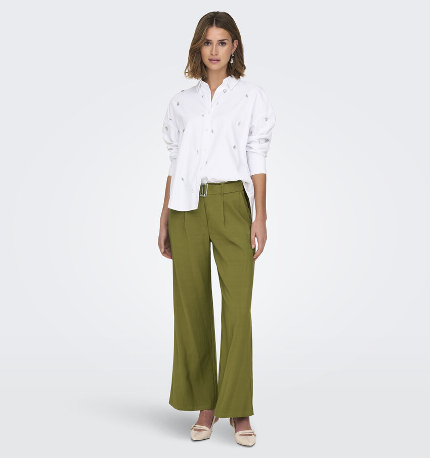 JDY Zenya Kaki Wijde Broek L32