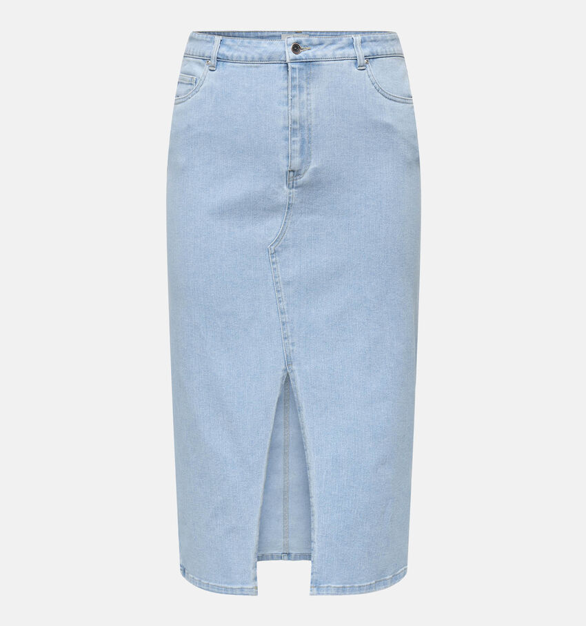 ONLY Carmakoma Siri Blauwe Jeansrok