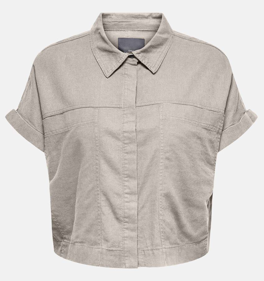 ONLY Carmakoma Caro Beige Linnen hemd