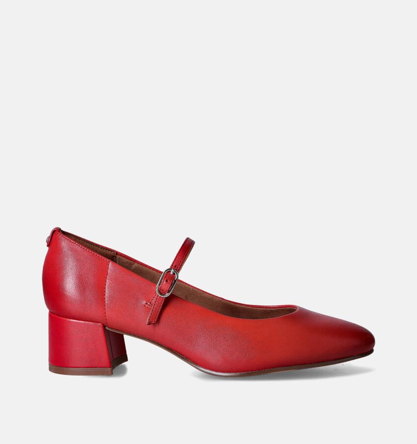 Tamaris Rode Pumps met Riempje