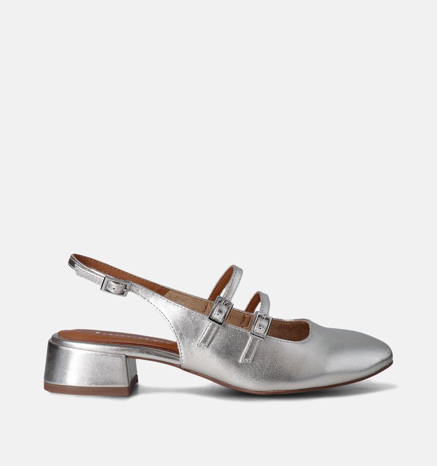 Tamaris Zilveren Slingback Pumps