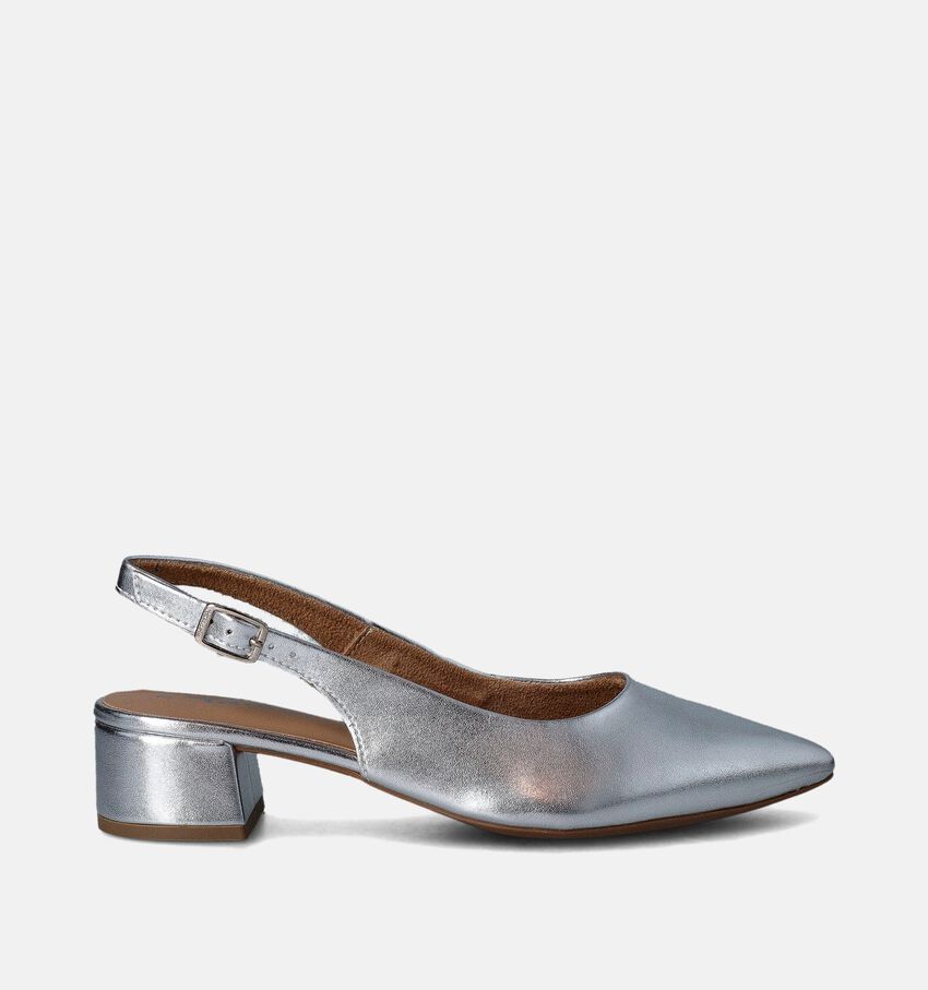 Tamaris Zilveren Slingback pumps