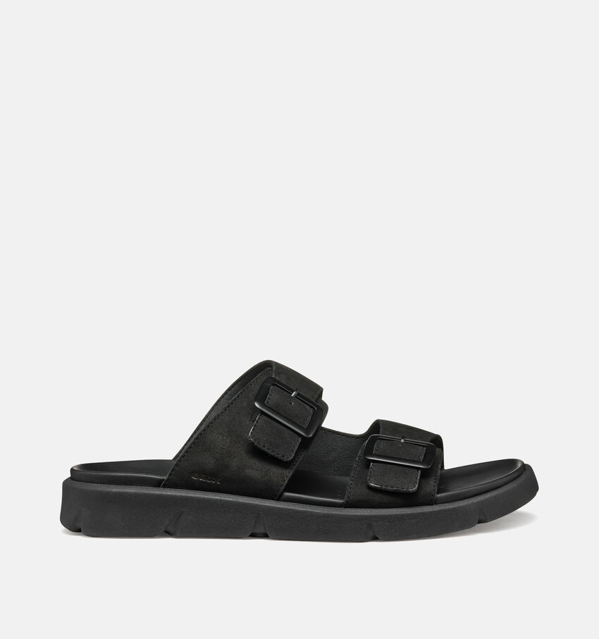 Geox Xand 2S Zwarte Slippers