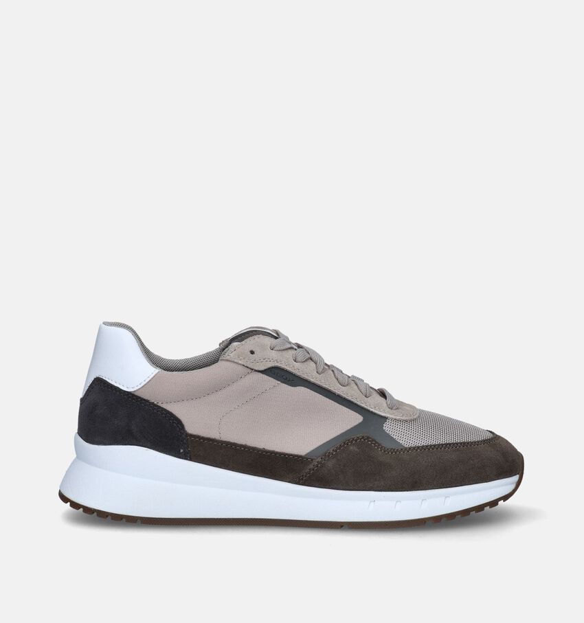 Geox Branthon Taupe veterschoenen
