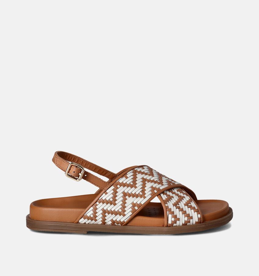 Geox Adelash Bruine Sandalen Chevron