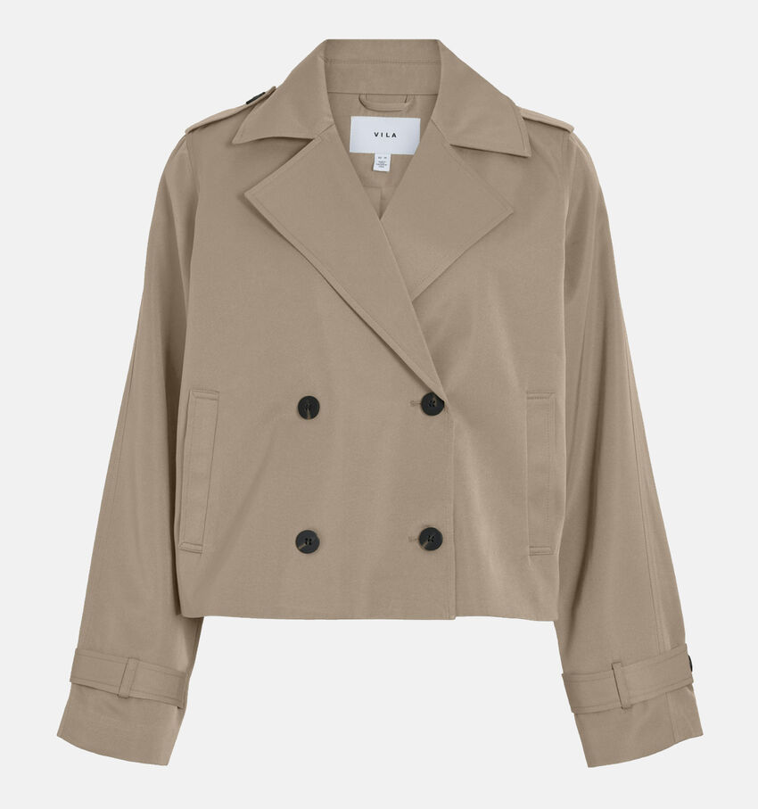 Vila Addison Manteau court en Beige