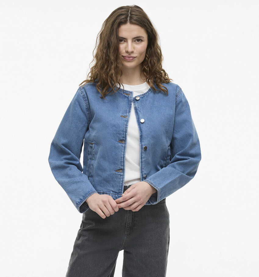 Vila Reba Blauwe Jeansjas