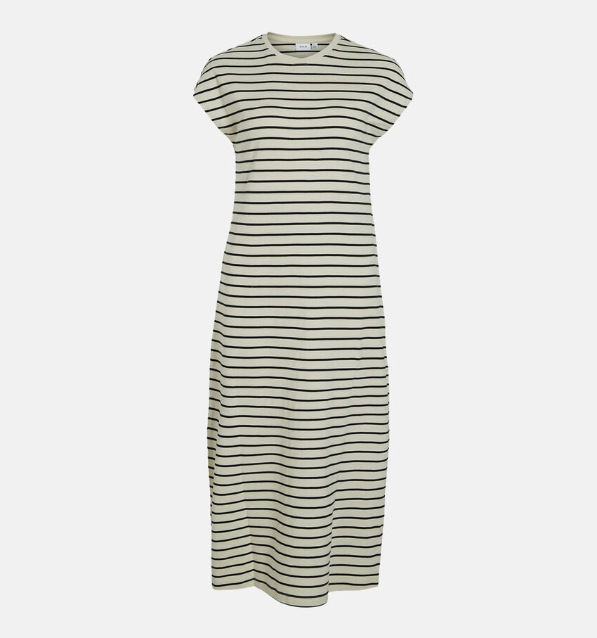 Vila Sinny Beige Midi Jurk