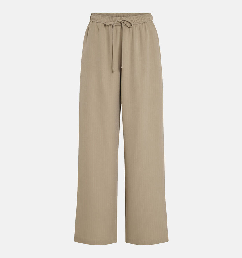 Vila Wilma Beige Wijde broek