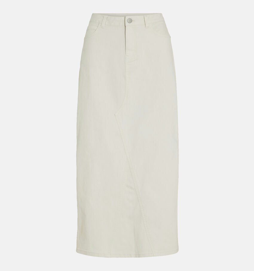 Vila Nus Witte Jeansrok