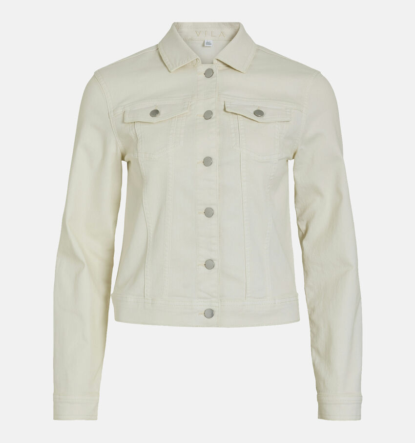 Vila Nus Witte Jeansjas