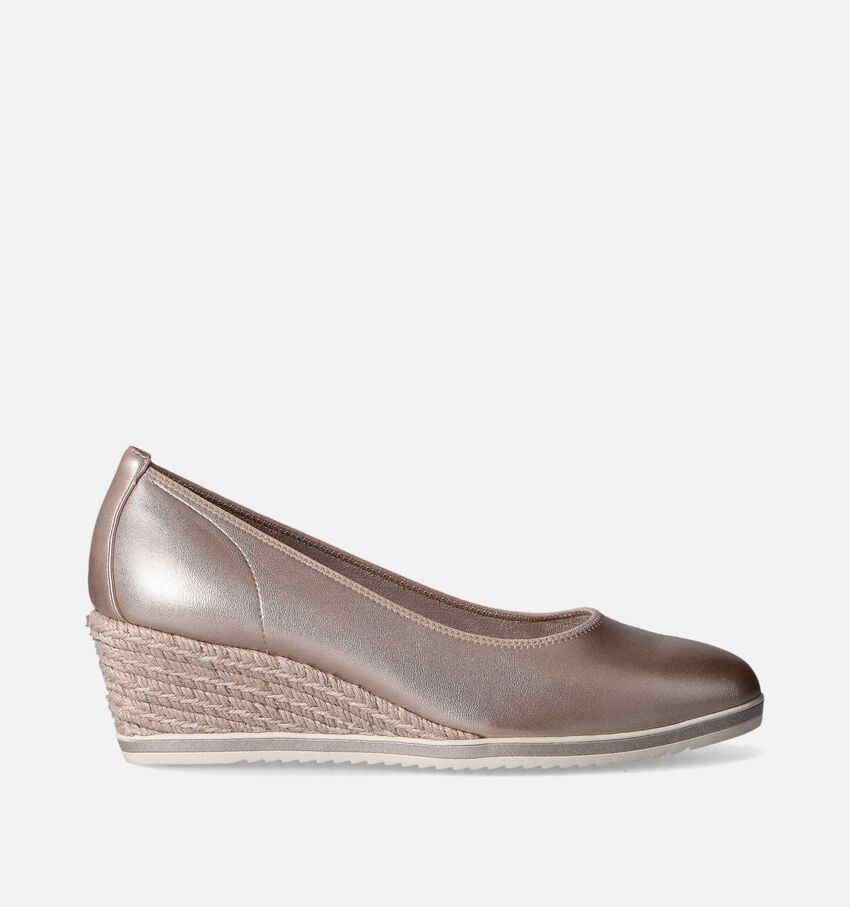 Tamaris Gouden Pumps met sleehak