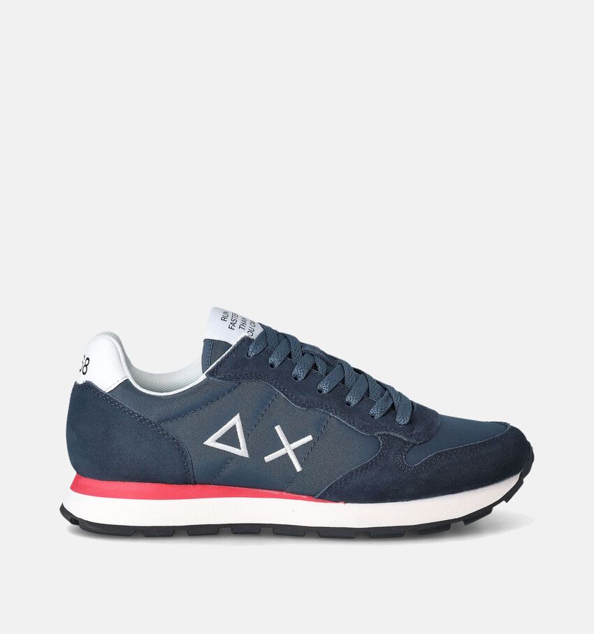 Sun68 Tom Solid Blauwe Sneakers