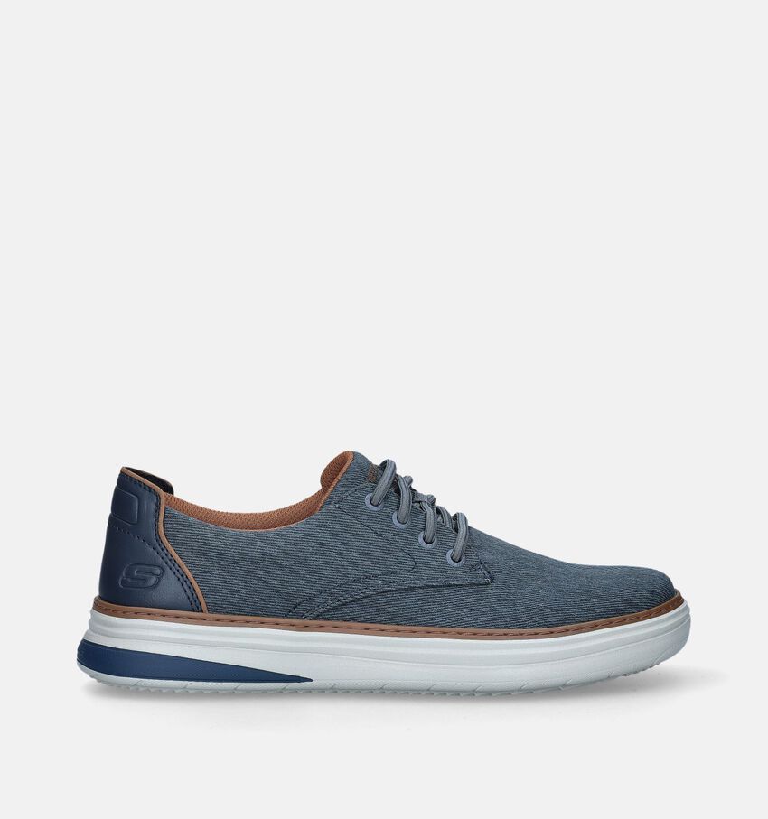 Skechers Hyland Ratner Blauwe Instapper