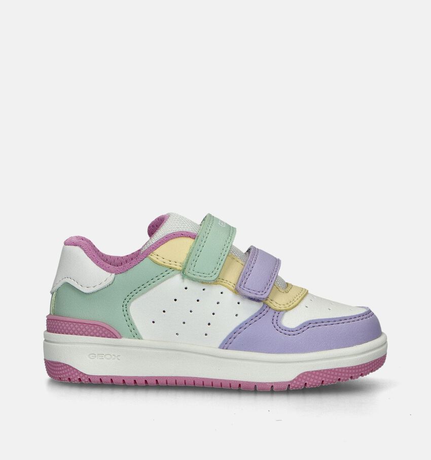 Geox Washiba Witte Sneakers Pastel