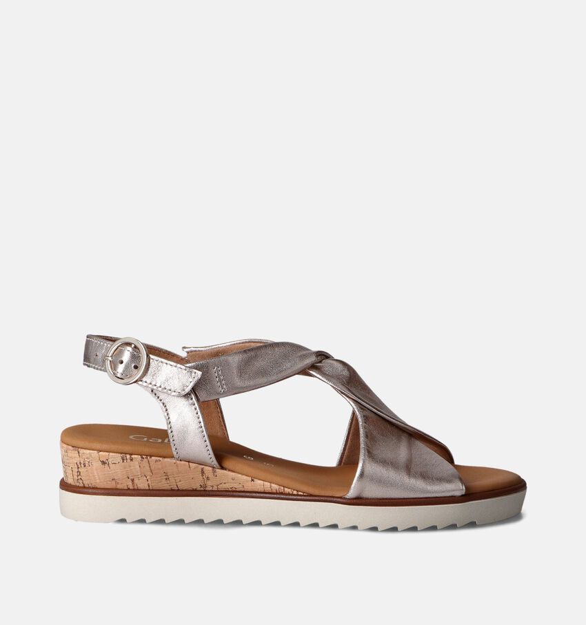 Gabor Gouden Sandalen met sleehak