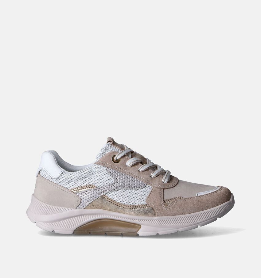 Gabor Rollingsoft Beige Veterschoenen