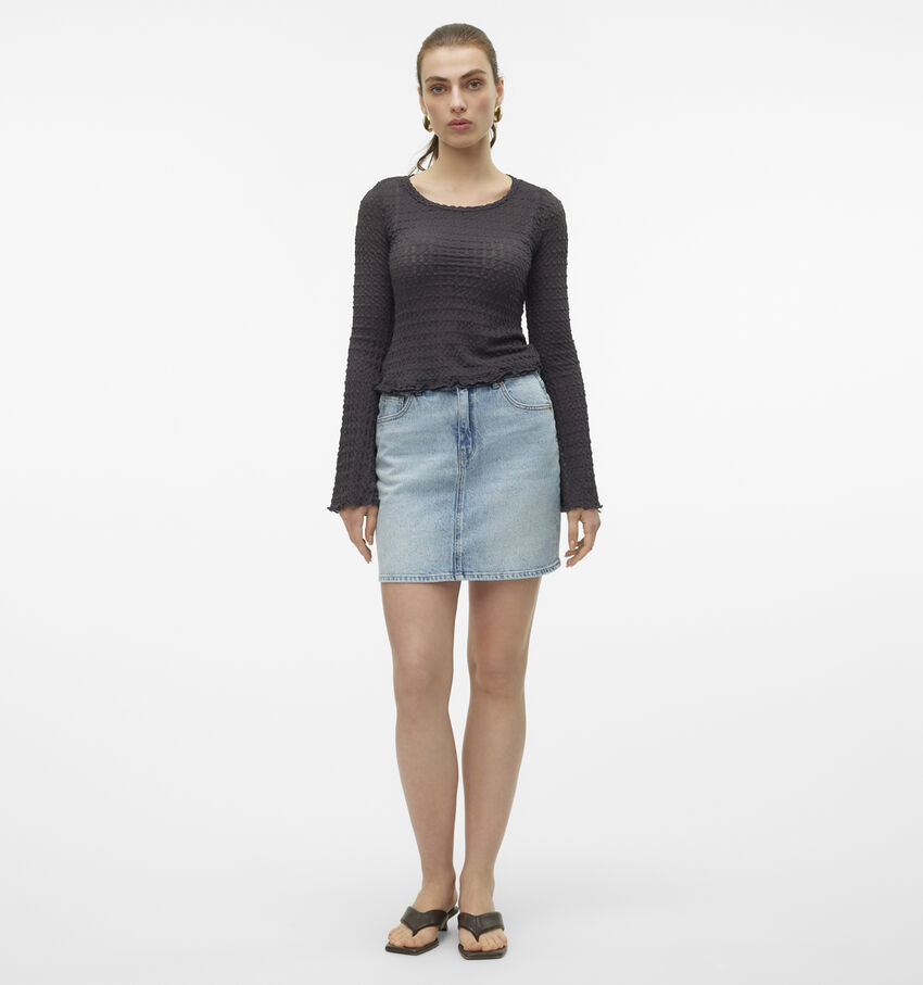 Vero Moda Tessa Blauwe Korte Jeansrok
