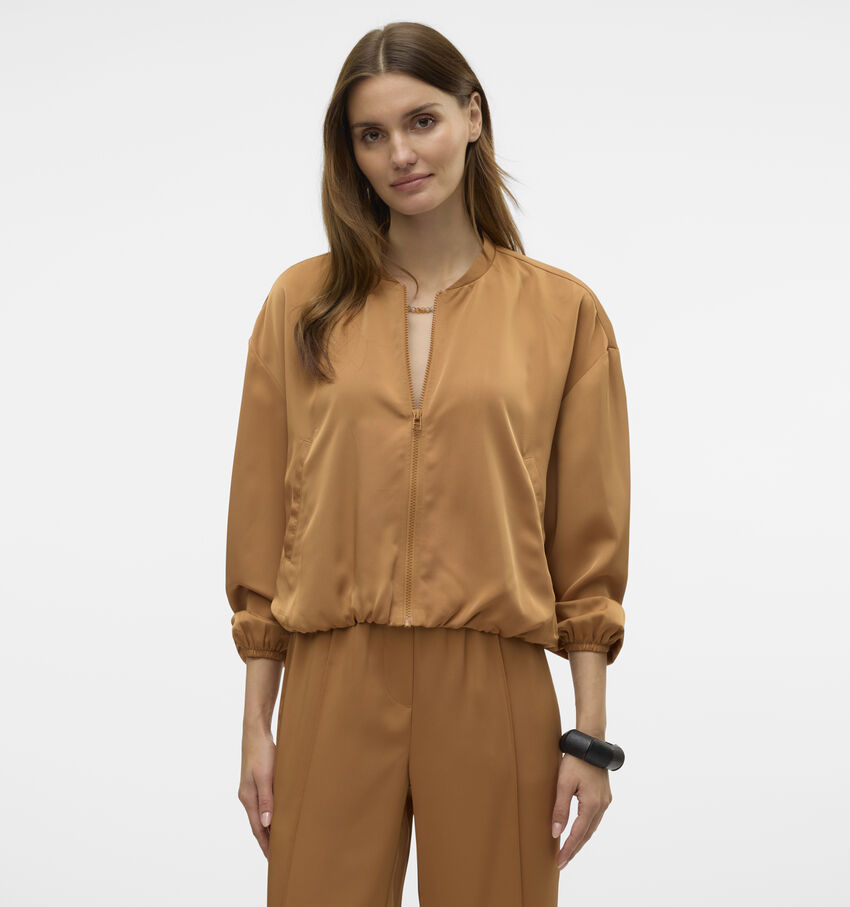 Vero Moda Lola Bruine Bomberjas