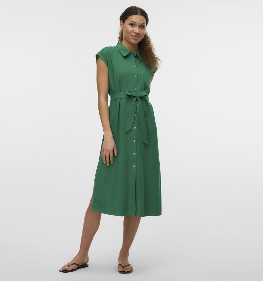 Vero Moda Mymilo Groene Hemdjurk