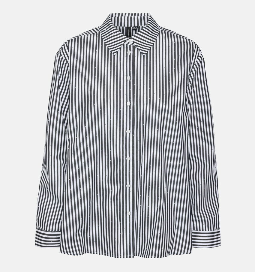 Vero Moda Inge Blauw Gestreept hemd