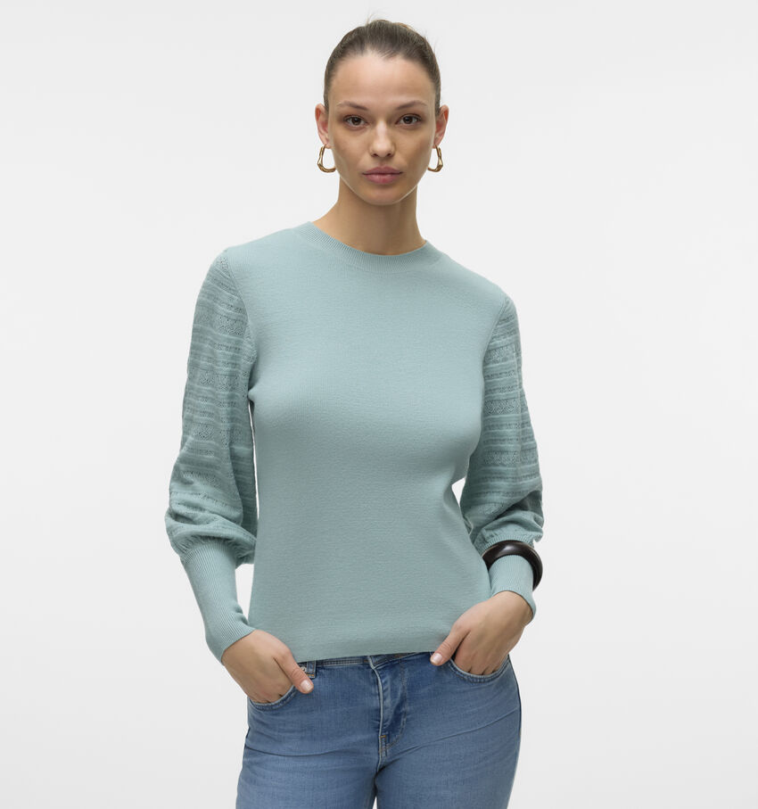 Vero Moda Hollypointelle Groene Trui