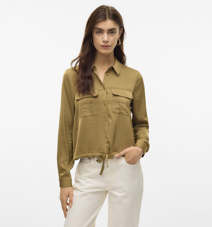 Vero Moda Marys Chemise en Vert khaki