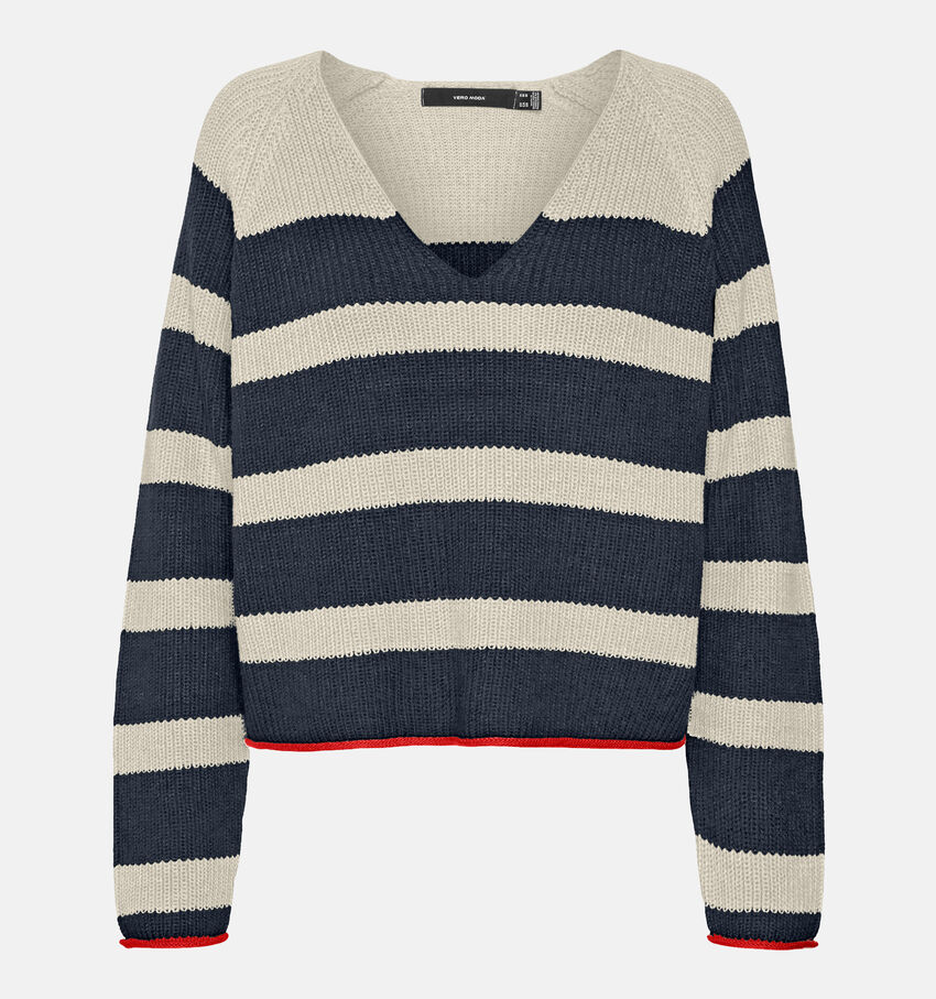 Vero Moda Fabulous Blauwe Gestreepte trui