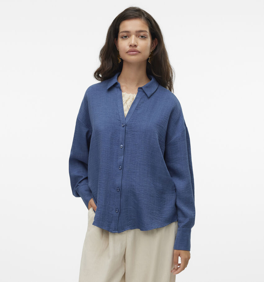 Vero Moda Melaney Blauw Hemd