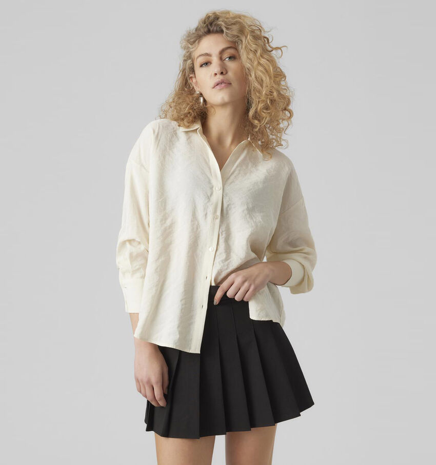 Vero Moda Queeny Beige Oversized hemd