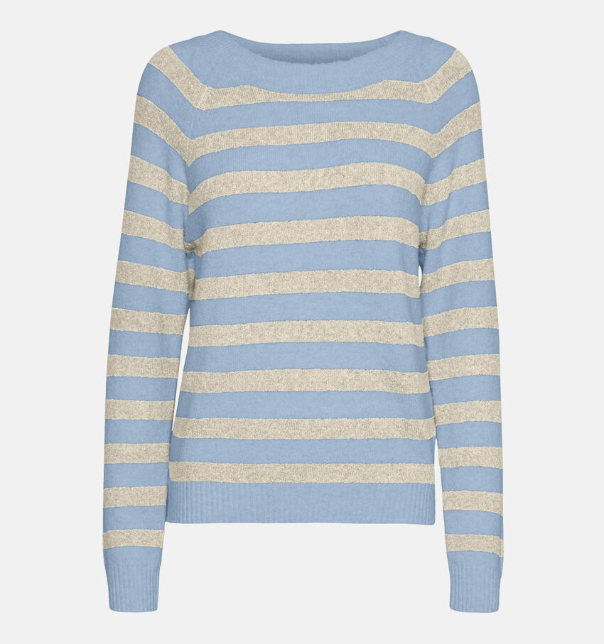 Vero Moda Doffy Blauwe Gestreepte pull