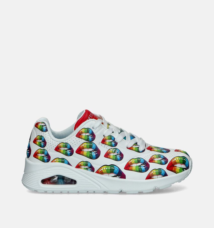 Skechers Uno Prism Kisses Witte Sneakers