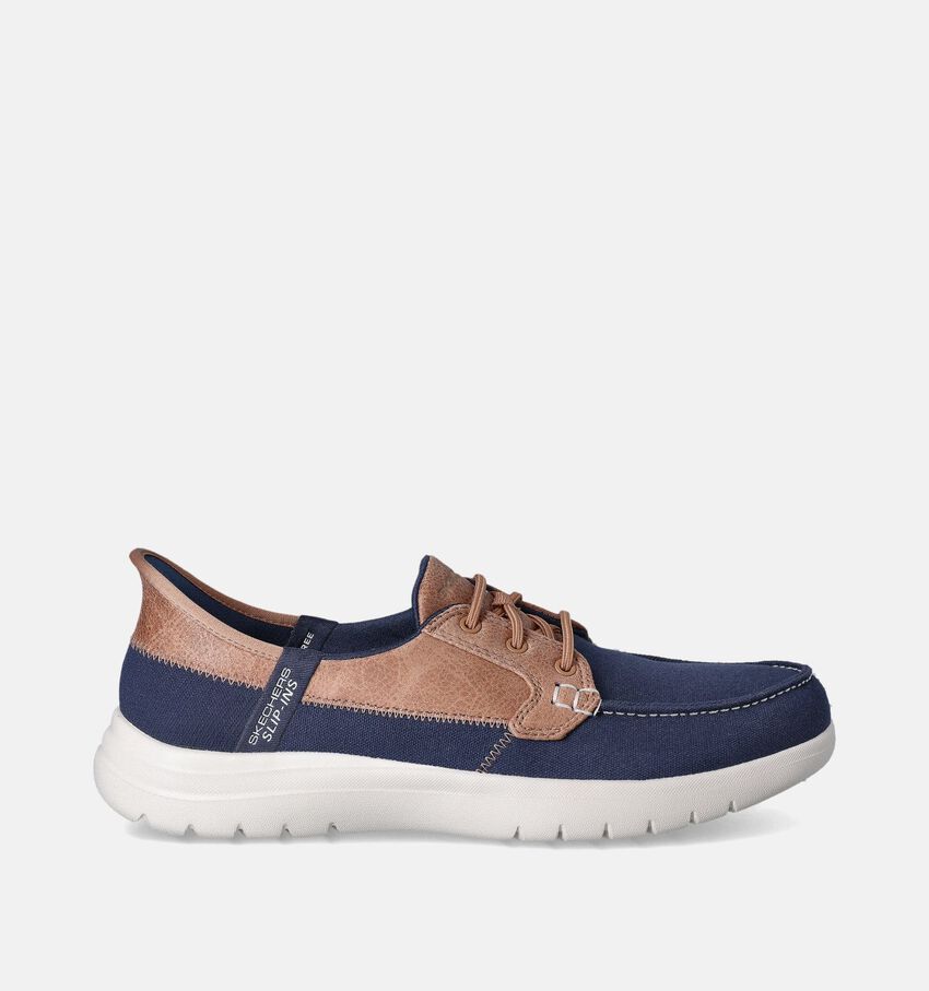 Skechers On The Go Flex Pal Chaussures bateau en Bleu