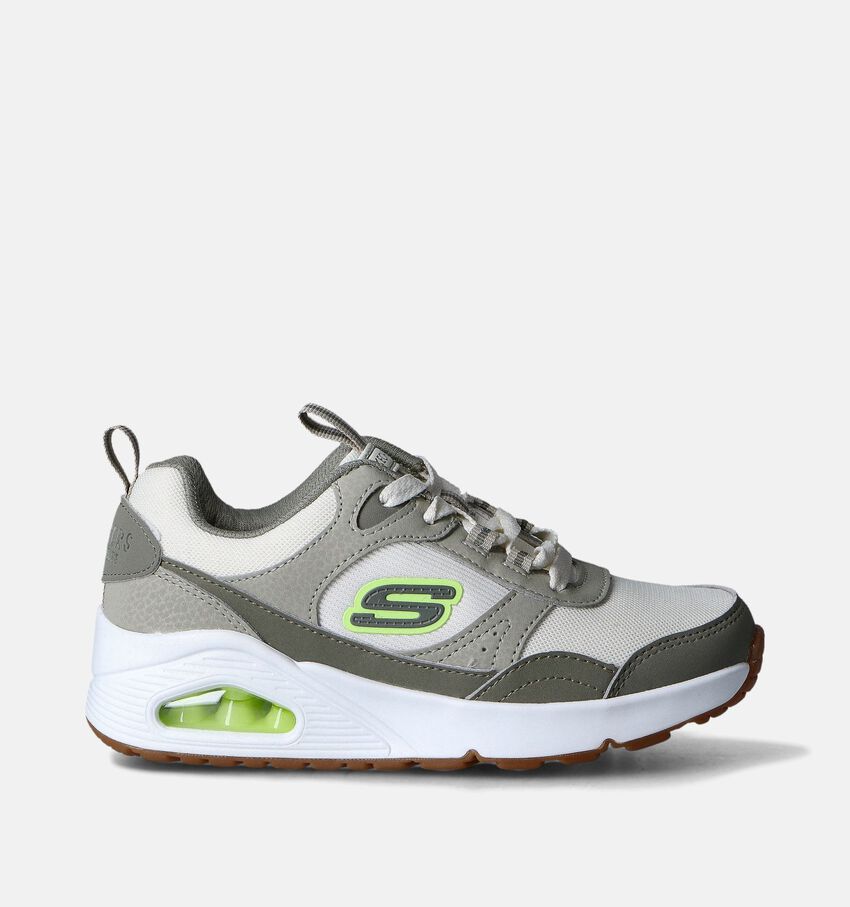 Skechers Uno Retro Groove Baskets en Vert Khaki