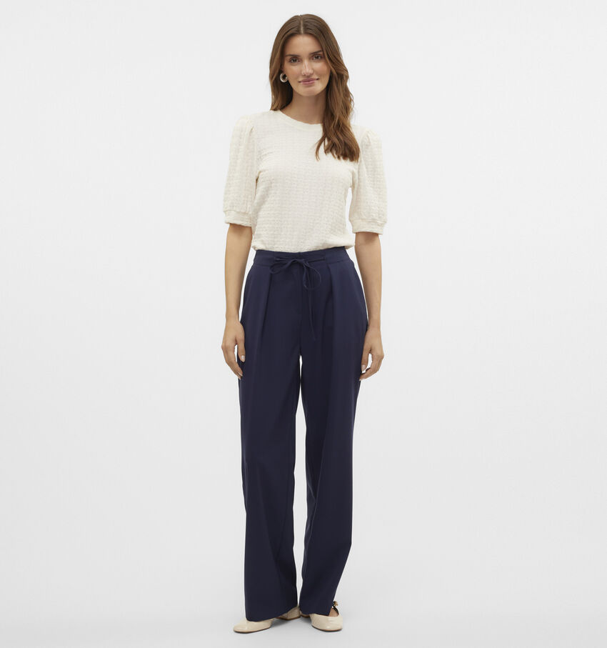 Vero Moda Isolde Pantalon large en Bleu L32