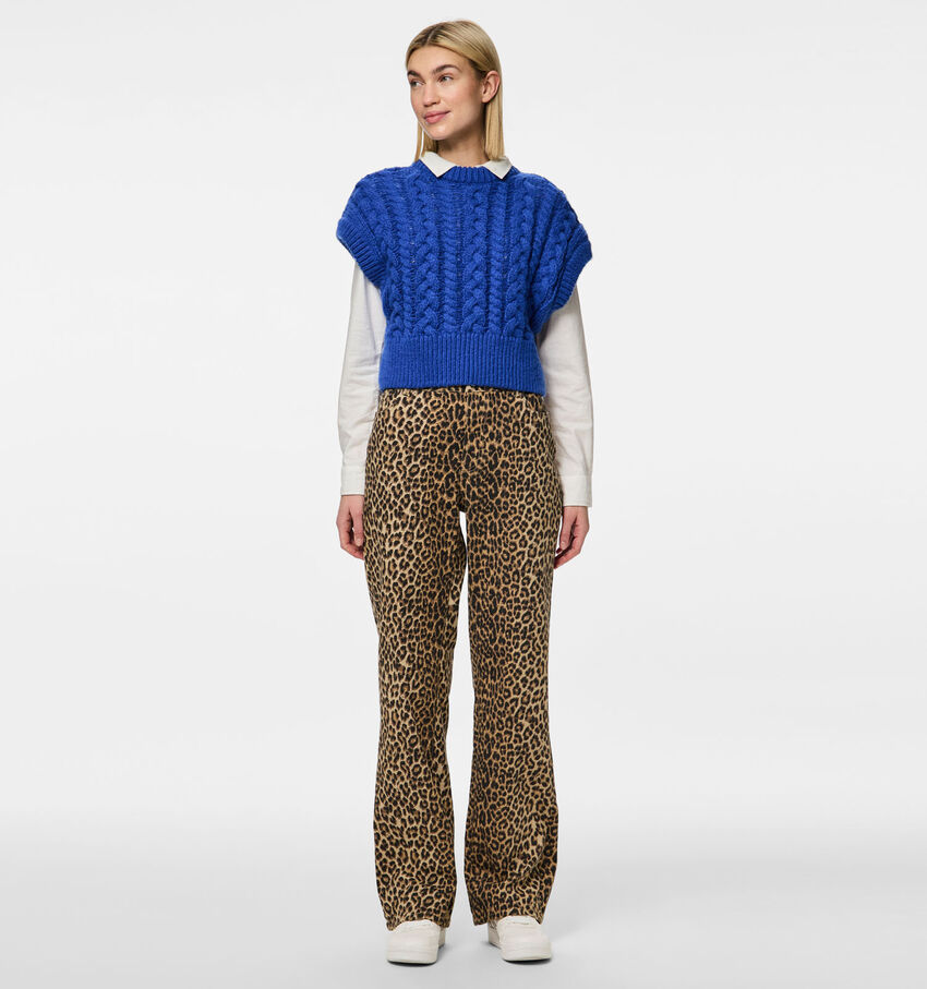 Pieces Salume Bruine Straight leg jeans