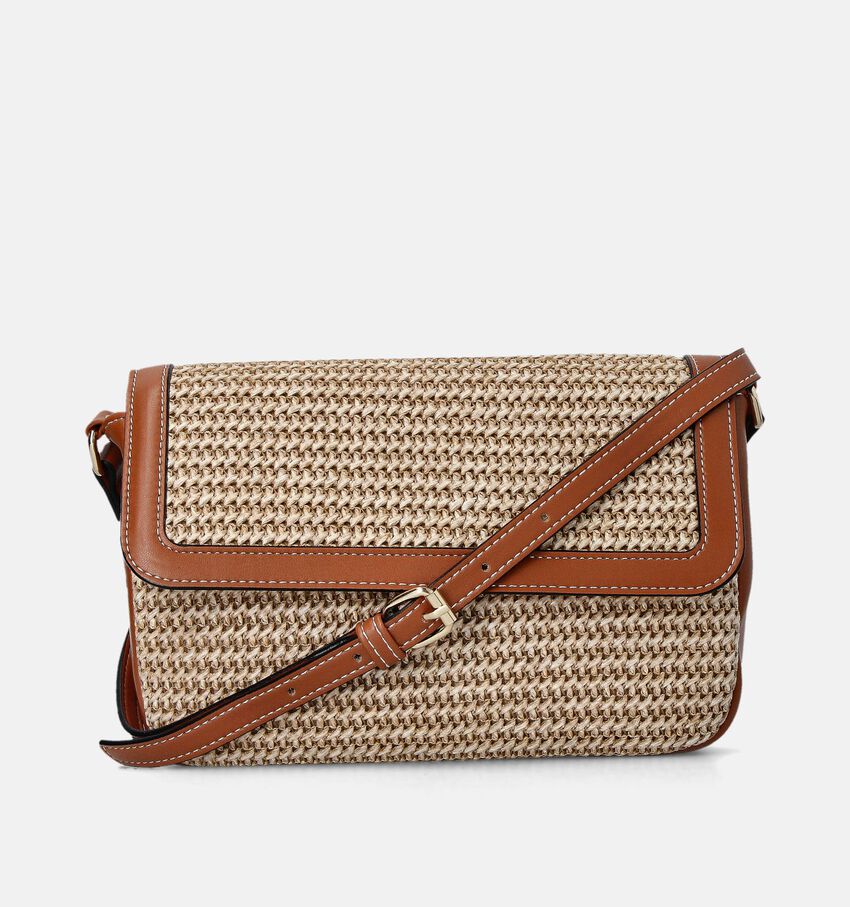 Pieces Simlina Cognac Crossbody tas