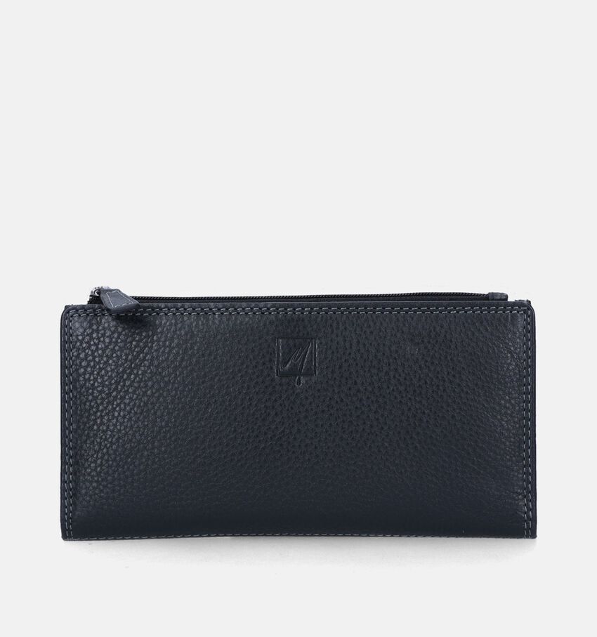 Label M Porte -monnaie à rabat en Noir