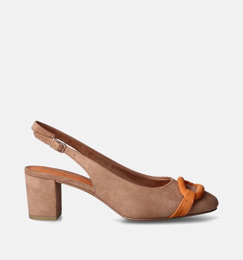 Marco Tozzi Cognac Slingback pumps