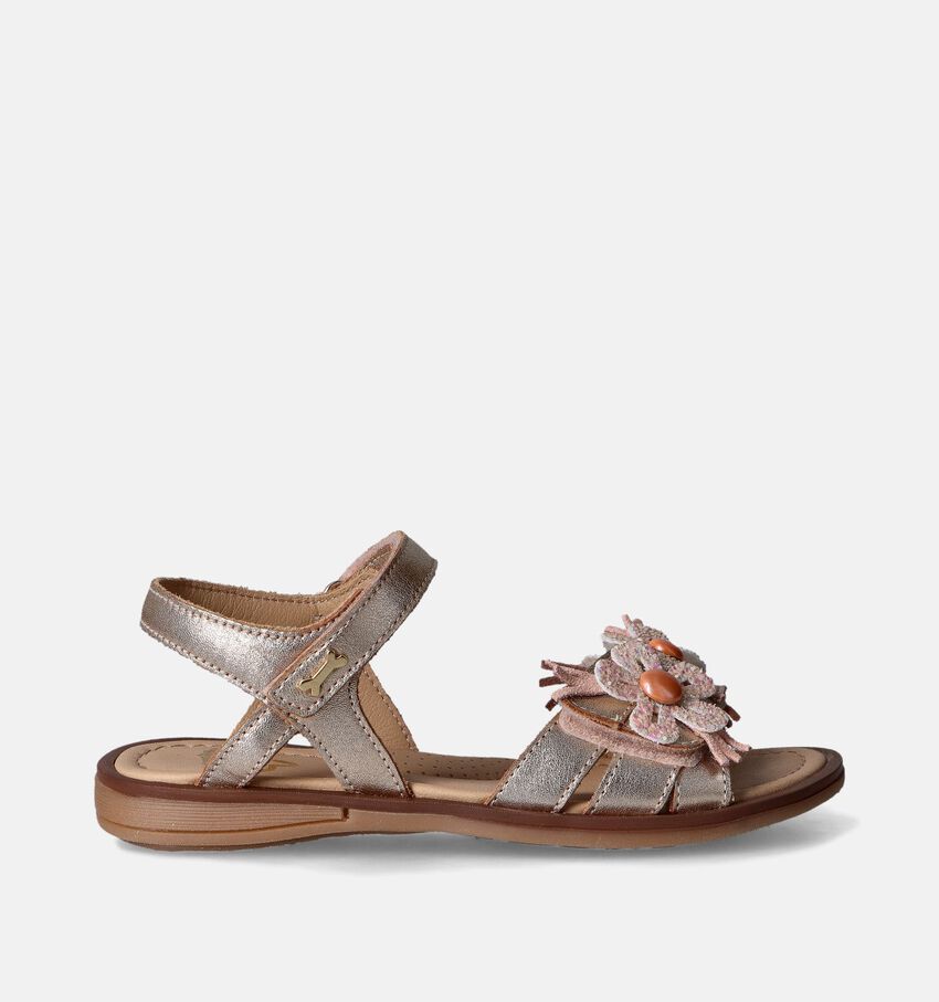 STONES and BONES Zilas Gouden Sandalen
