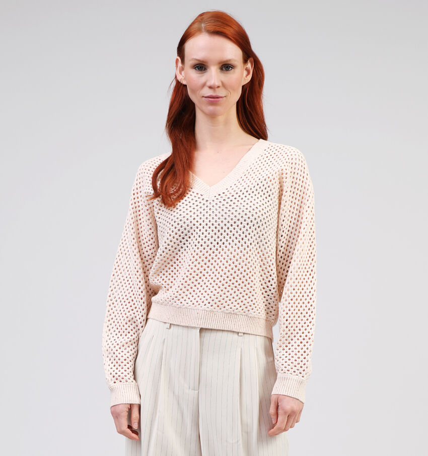 Mexx Pull avec Col en V en Beige