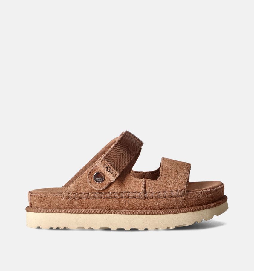 UGG Goldenstar Sandales plates en Cognac