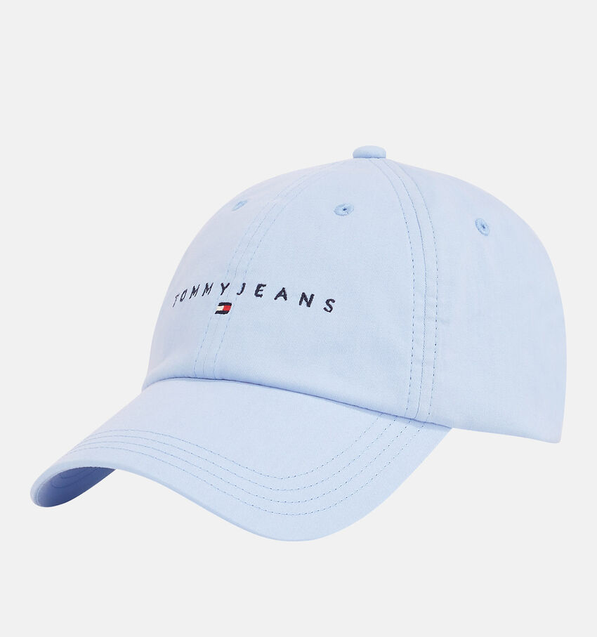 TH Tommy Jeans Linear Logo 6 Panel Blauwe Pet
