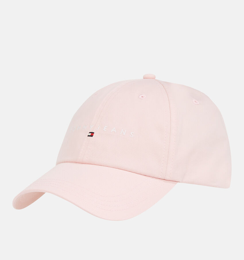 TH Tommy Jeans Linear Logo 6 Panel Roze Pet