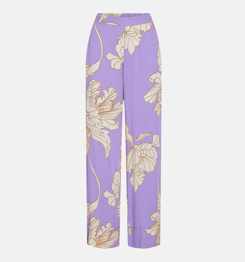 Vila Florenza Lila Geklede broek