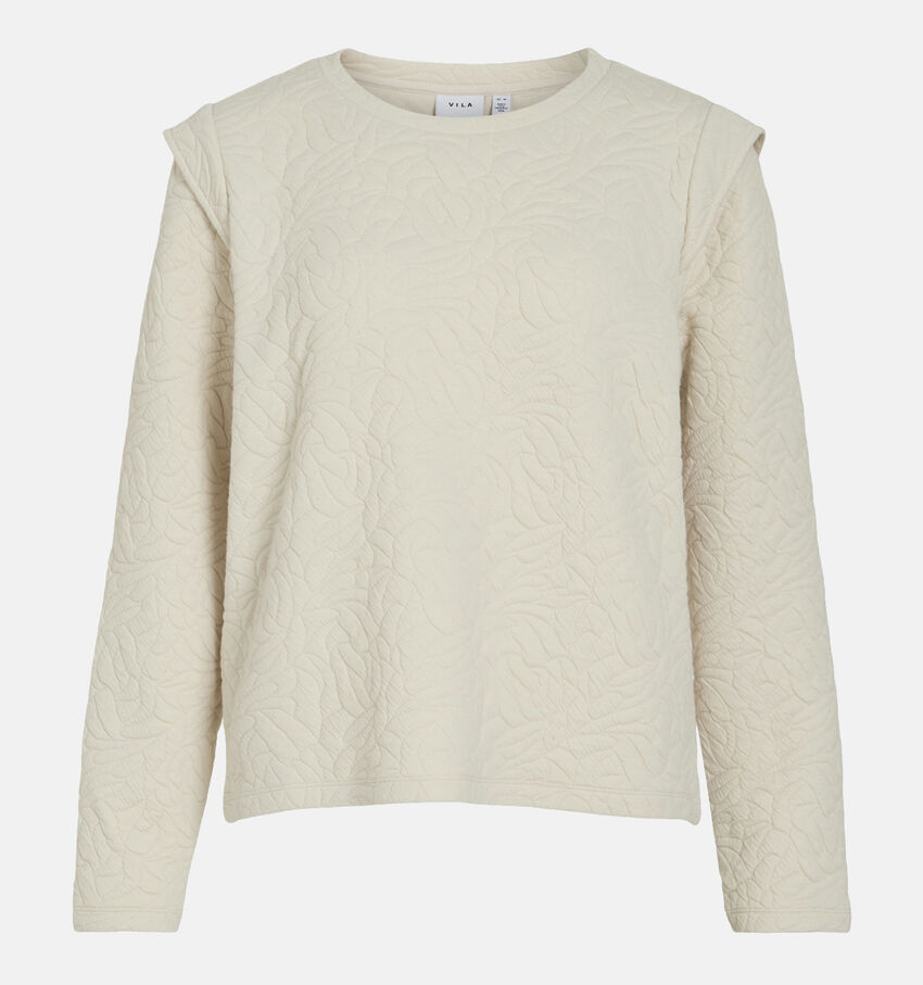 Vila Esmeralda Sweatshirt en Beige