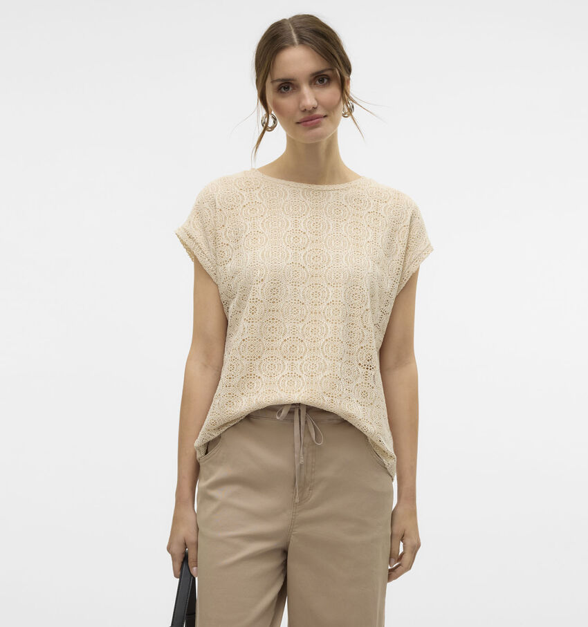 Vero Moda Maya Beige T-shirt