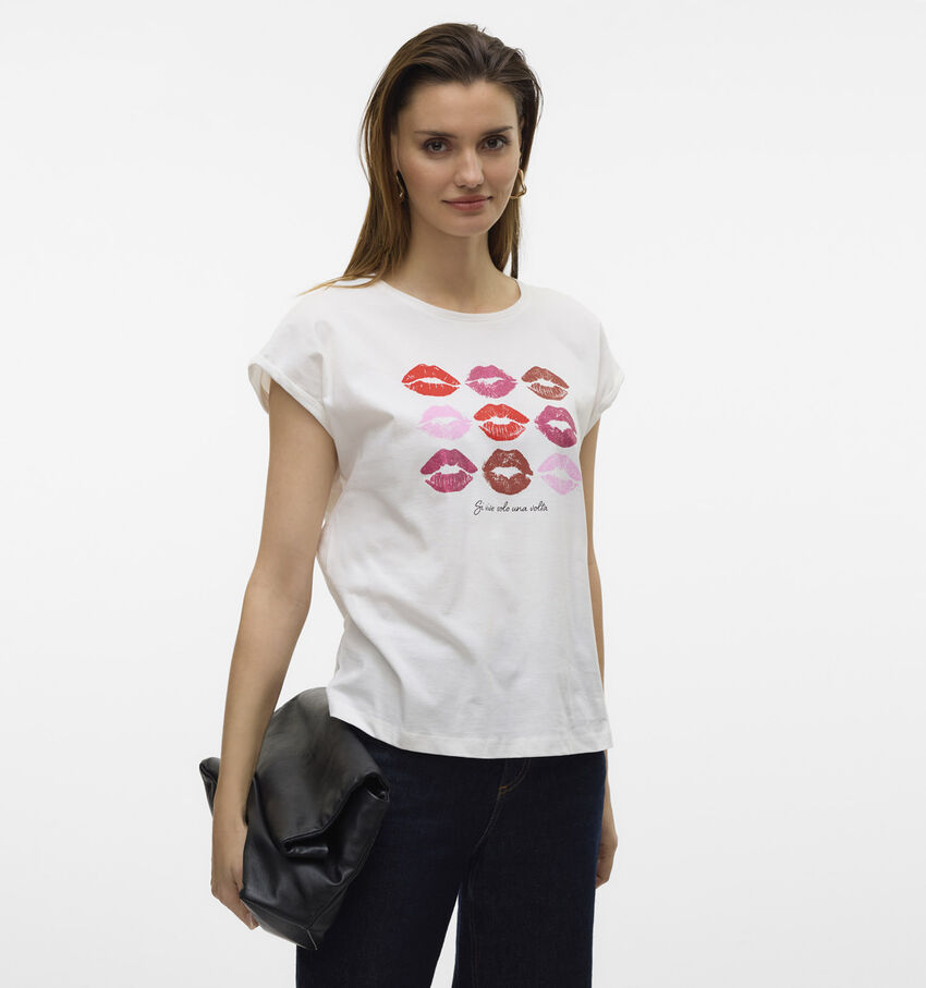 Vero Moda Cysma Wit T-shirt